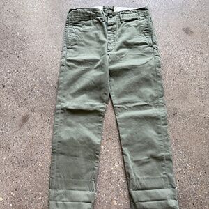 RRL Officer Chino, Olive, 32x30